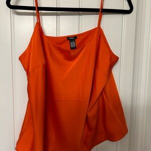 Express Women's Vibrant Orange Camisole